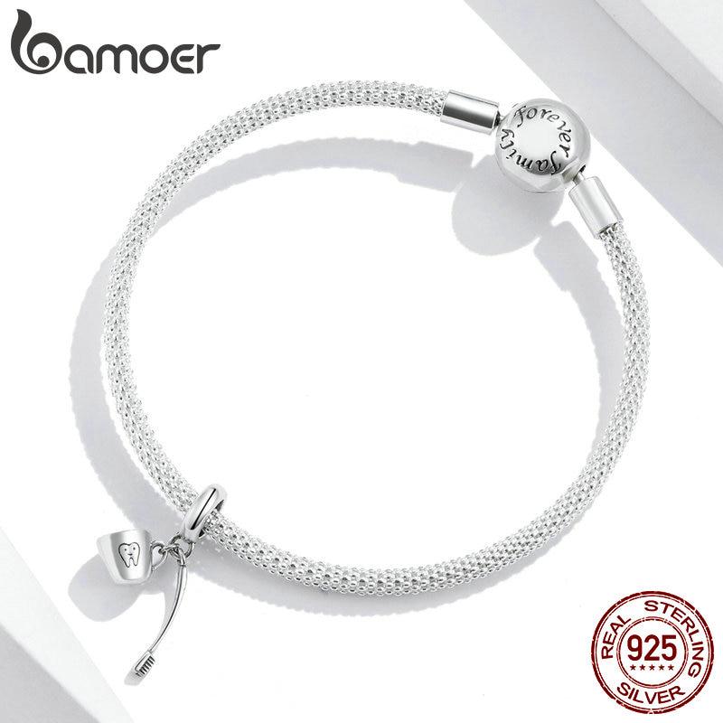 Bamoer, натуральное серебро 925 пробы, винтажные лозы, подвеска для оригинальных роскошных брендовых женских украшений «сделай сам», окисленное серебро