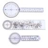 3pcs White Healthcare  Goniometer 8inch 3-Piece Goniometer Kit Goniometer Set  Physical Recuperation