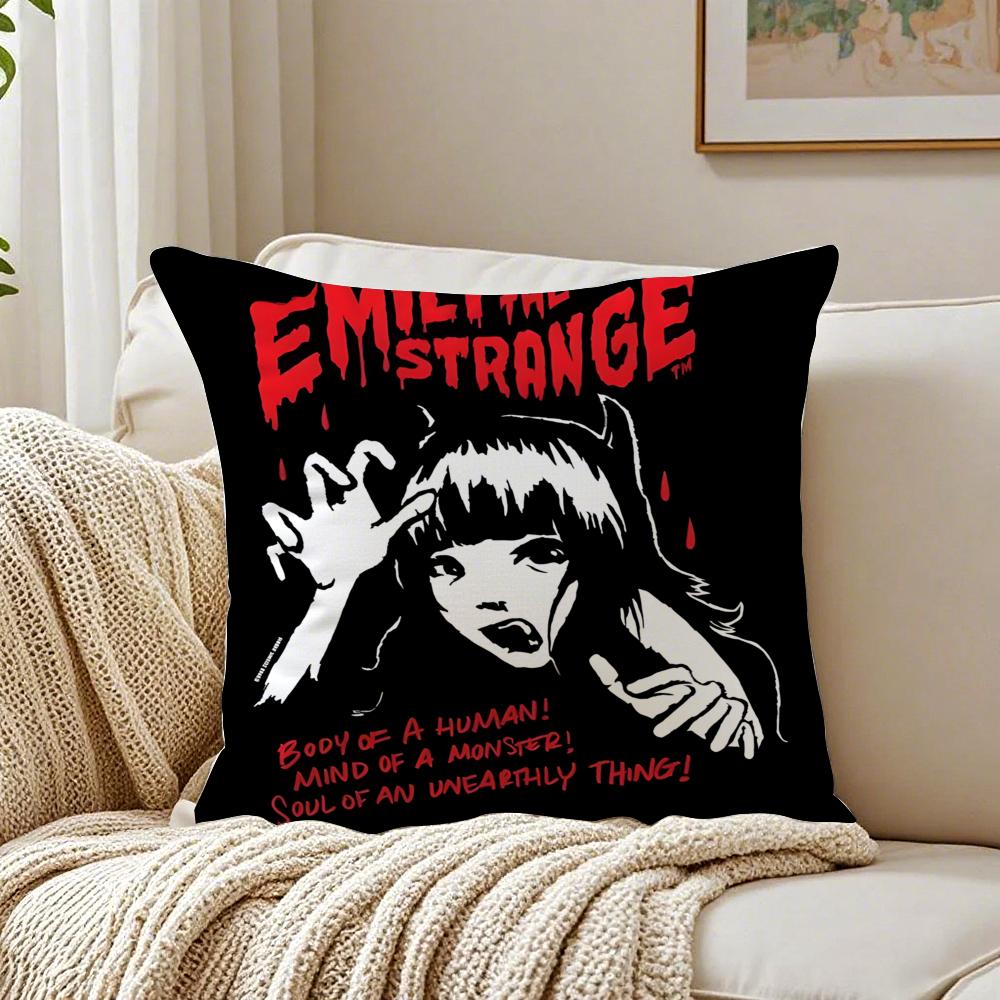 Comics Quirky EEmily The SStrange Cushion Cover Pillowcase Antidustmite living Room Sofa Decor Cushion Room