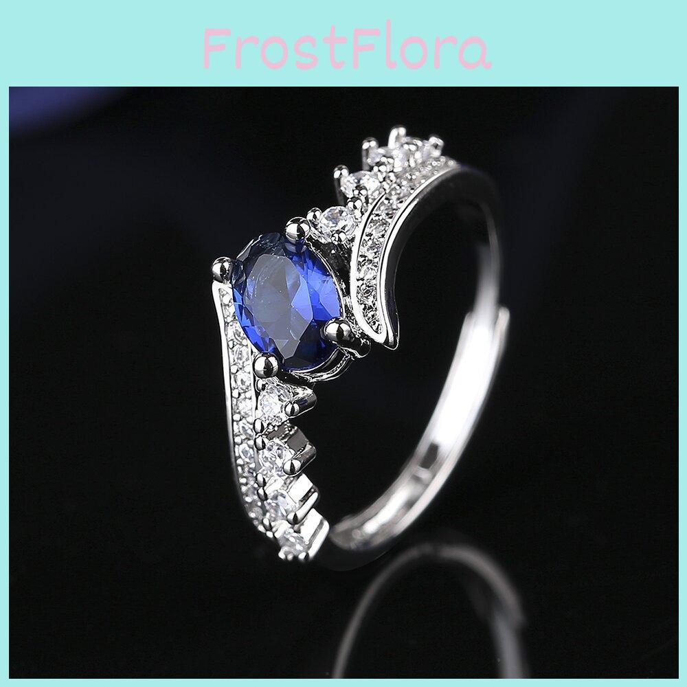 Потрясающее синее геометрическое кольцо, изготовленное из меди для элегантного модного заявления