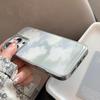INS Blurred White Flower Phone Case Compatible with iPhone 14, iPhone 15, and iPhone 16 Pro Max