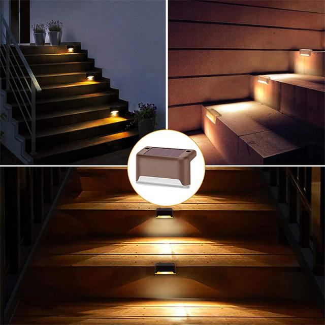 2/4/8 Pack Solar Deck Lights LED Waterproof Outdoor Solar Powered LED Step Lights For Decks Stairs Patio Path Yard Garden Decor