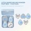 1 набор Puff Kit "Барашек Баа", Пуховка-капля для румян, хайлайтера, консилера, многоцелевая пуховка для большого пальца, специальный влажный и сухой инструмент для макияжа Air Cushion, Beauty Blender Puff