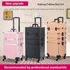 Multi-layer Trolley Box Large Capacity Cosmetic Case Trolley Portable Eyelash Nail Art and Tattoo Embroidery Toolbox