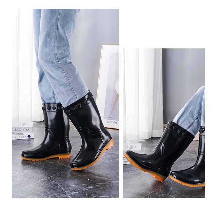 Мужские водонепроницаемые нескользящие резиновые сапоги - короткие, средние или высокие, толстые, износостойкие, низкие бахилы