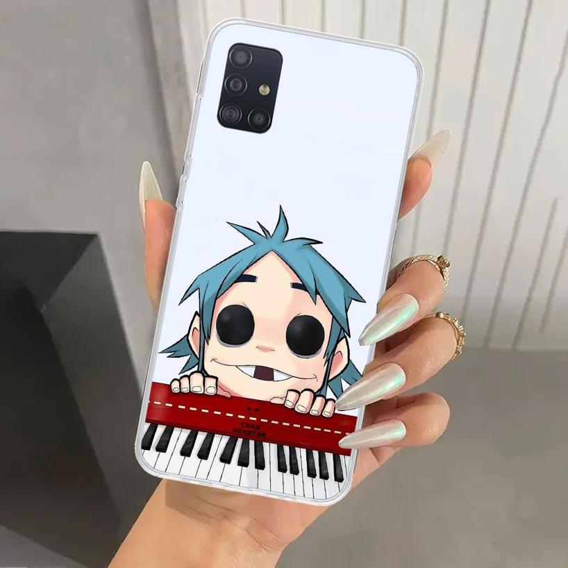Чехол для телефона Gorillaz Anime для Samsung Galaxy A52 A32 A22 A12 A02S A50S A30S A10S Note 20 Ultra 10 Plus S10 A31 A20 A71 A72 Galax