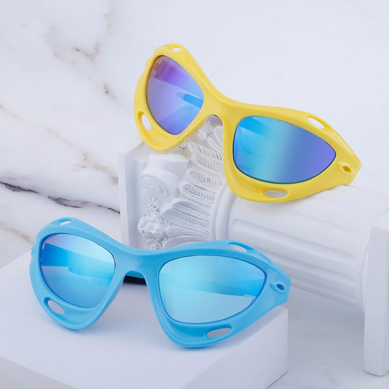 Новые европейские и американские персонализированные ветрозащитные солнцезащитные очки для женщин Y2K Спортивные велосипедные солнцезащитные очки «кошачий глаз» для мужчин