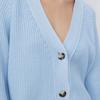 Women V Neck Short Sweater Cardigan Autumn Winter Temperament Bat Sleeve Button Solid Knit Tops