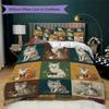 Retro Patchwork Animal Pattern Bedding uilt Set uilt Cover Pillowcase Home Decoration Birthday Gift (1 * duvet cover + 2 * pillowcase  without core)61