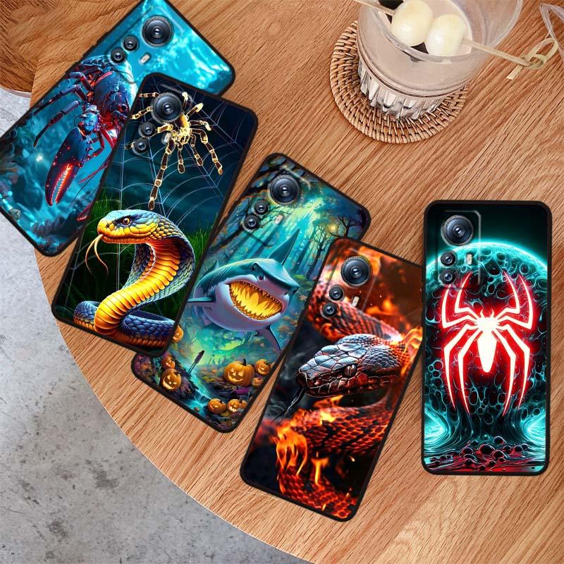 Дизайн с аниме-биологией Для Xiaomi Mi 15 14 13 13T 12 12T 12S 11 11i 11T Pro Ultra Lite 5G Черный Мягкий Чехол для Телефона
