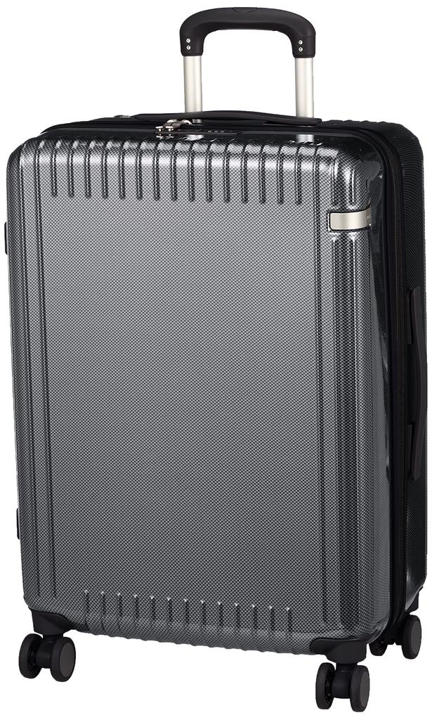 Suitcase Carry Case Carry Bag M Size 3 Nights 4 Days 4 Nights 5 Days 52L Caster Stopper Twin Wheel Casters Palisade 63 Cm Black Carbon [Ace Tokyo]