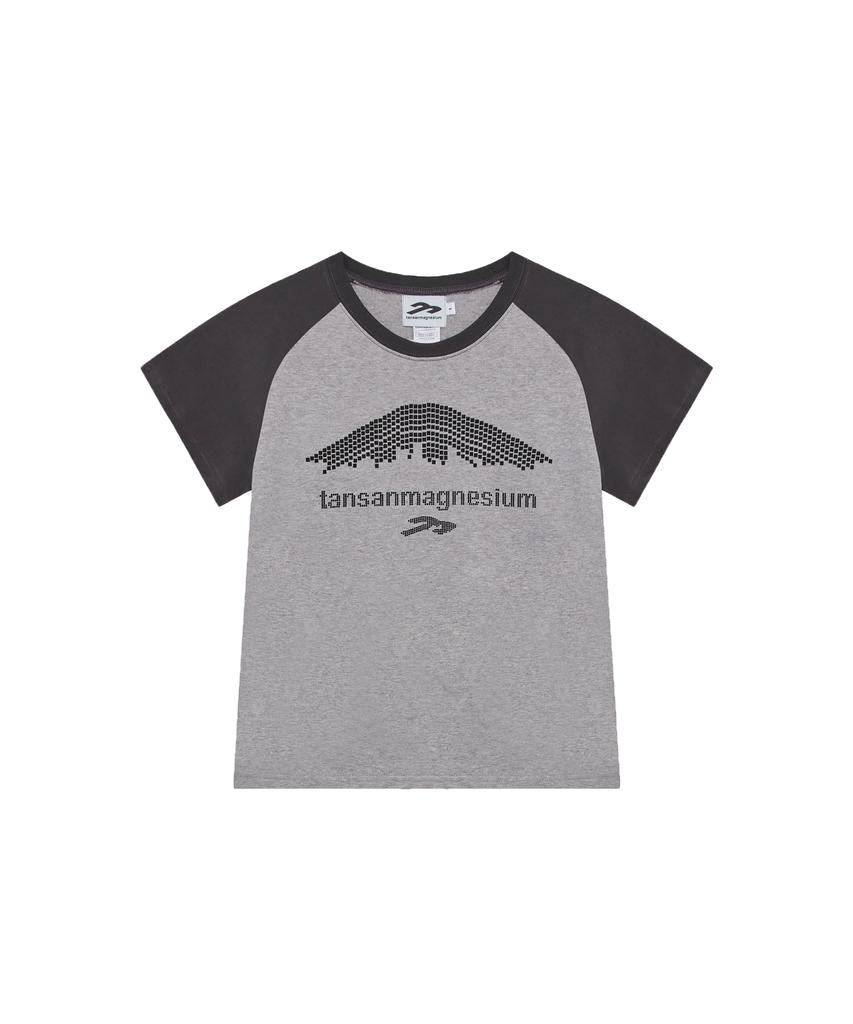 T-shirt с логотипом горы в горошек и рукавами реглан Tansanmageunesyum