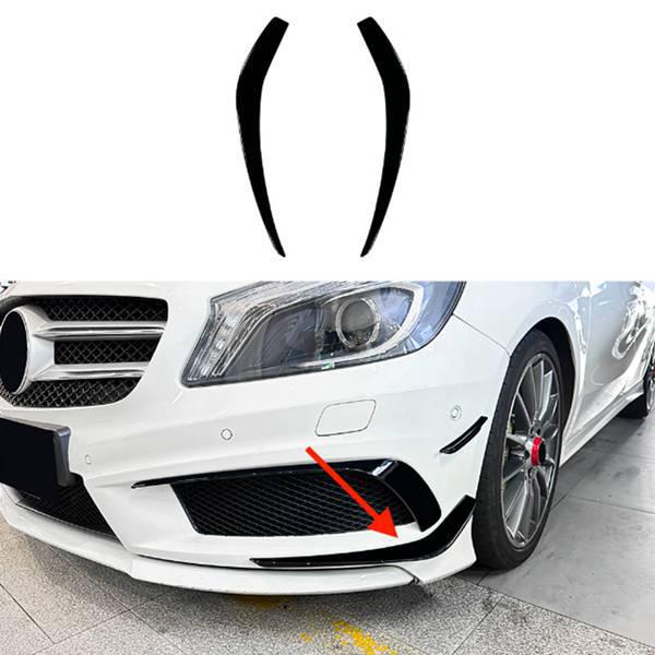 Mercedes A-Class W176 AMG Front Bumper Lower Spoiler Splitter (13-15) - 1 Pair