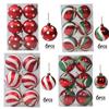6pcs Christmas Balls 6cm Xmas Party Hanging Ball Bright Ball Christmas Tree Ornaments New Year Gift Christmas Decoration
