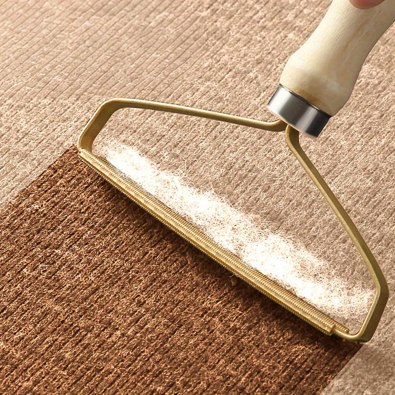 Dog Hair Remover Tool, Pet Fur and Lint Removal Brush with Metal Blade, Manual Coat Sweater Grooming Trimmer for Effective Cleaning of Carpets