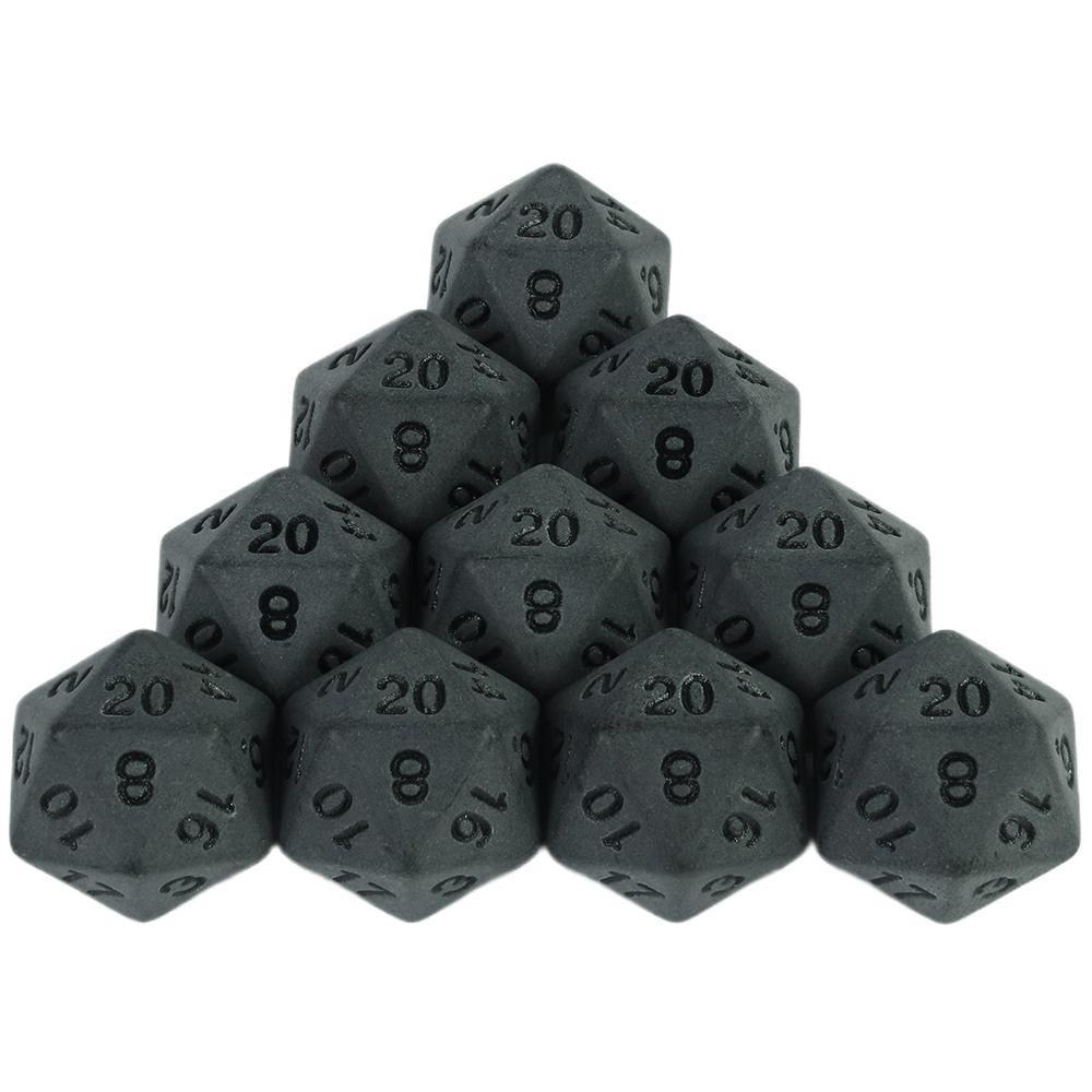 Deep Black Dice D4 D6 D8 D10 D12 D20 10PCS Plastic for Board Game Entertainment