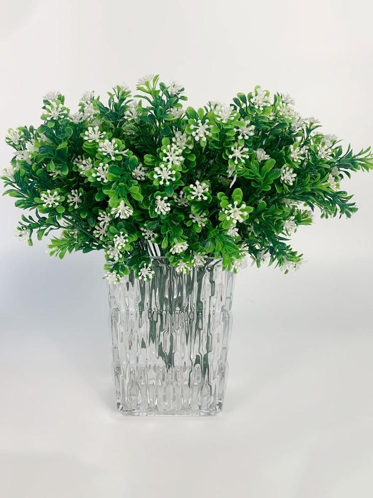 5 шт. искусственные цветы Миланская трава искусственные пластиковые растения анти-ультрафиолетовые невыцветающие садовые веранды окна наружное украшение