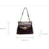 Fashion Lock Buckle Single Shoulder Bag PU Leather Large capacity Crossbody Bag Delicate Tote Bag for Women Girls