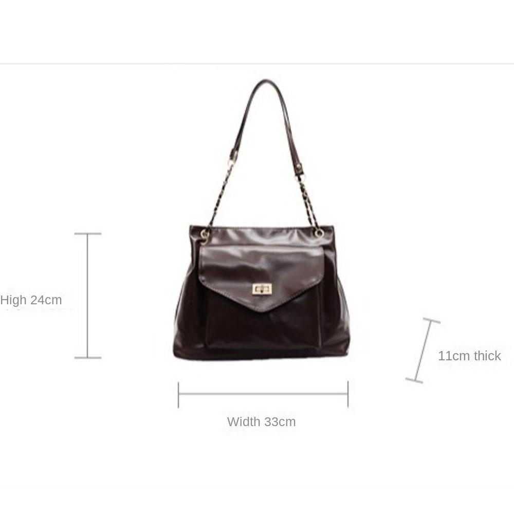 Fashion Lock Buckle Single Shoulder Bag PU Leather Large capacity Crossbody Bag Delicate Tote Bag for Women Girls