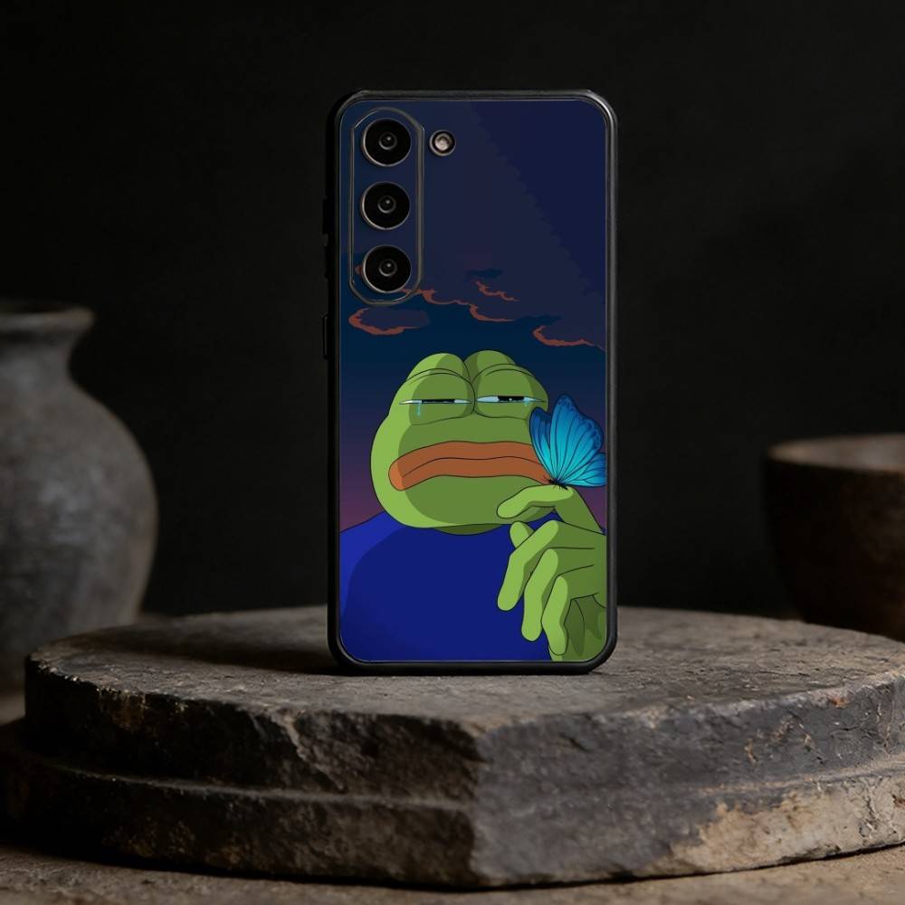 F-Смешной P-Лягушонок Пепе Чехол для Телефона Для Samsung Galaxy A91,80,73,72 ,71,53,52,32 ,31,22,21s,20,Мягкий Черный Чехол