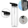 Clear BPA Free With Flip Straw Drinking Canteen Leakproof Bottles Sports Water Bottle Sport Cup