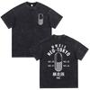 Akira Anime Tshirt Men Vintage Washed Black Oversized Streetwear Cotton Short Sleeve Graphic Tees Unisex Tops