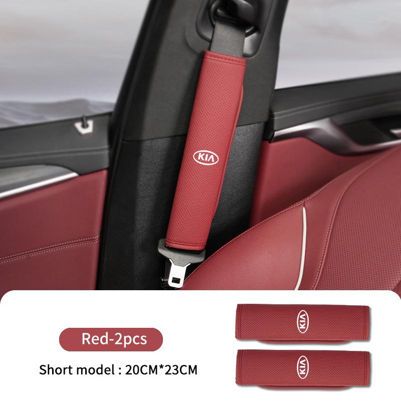 GWXN5 Car Safety Belt Cover Seat Shoulder Protector Pad Accessories For KIA K5 K2 Rio Optima Sportage Venga Sorento Stonic Forte