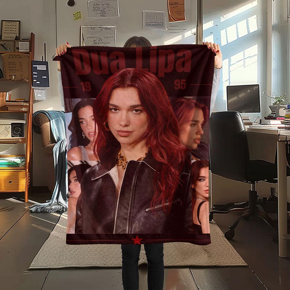 Dua Lipa Pop Diva Blanket, High quality Comfortable for All Seasons, Home Decor, Warmth and Comfort