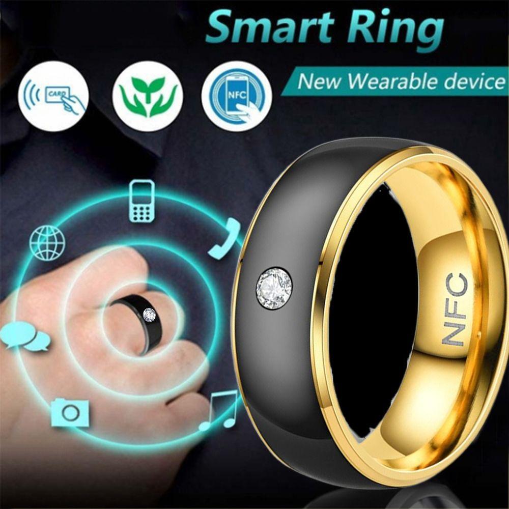 Multifunctional NFC Smart Ring Stainless Steel NFC Finger Ring for Android Phone Men