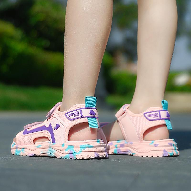 Летние сандалии для девочек Пляжная обувь Тапочки Спортивная обувь для подиума Обувь для активного отдыха на реке Детские сандалии