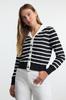 Women's Fashion Stylish Cardigan Ecru Turn-down Collar Knitwear Cardigan