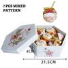 Xmas Party Hanging Ball for Home Party Ornament Christmas Gift Christmas Tree Decor Ball Baubles Ornament  Xmas Tree Toys 7 PCS  a Set