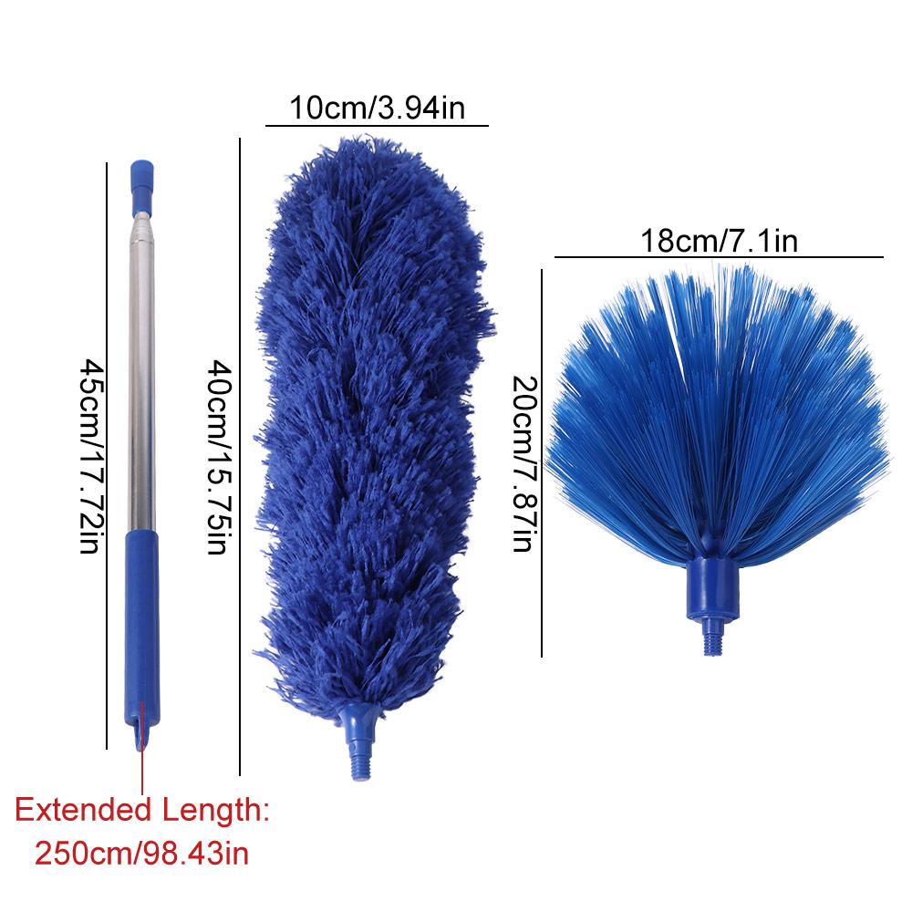 Моющаяся Микрофибра для Удаления Паутины, Практичная Телескопическая Пыль для Уборки, Бытовая