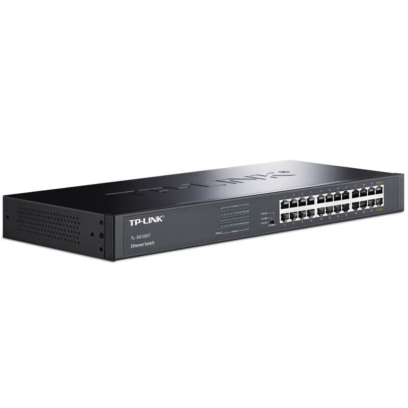 TP-LINK TL-SG1024T 24-Port Gigabit Unmanaged Rack-Mount Switch CN plug (adapter included)