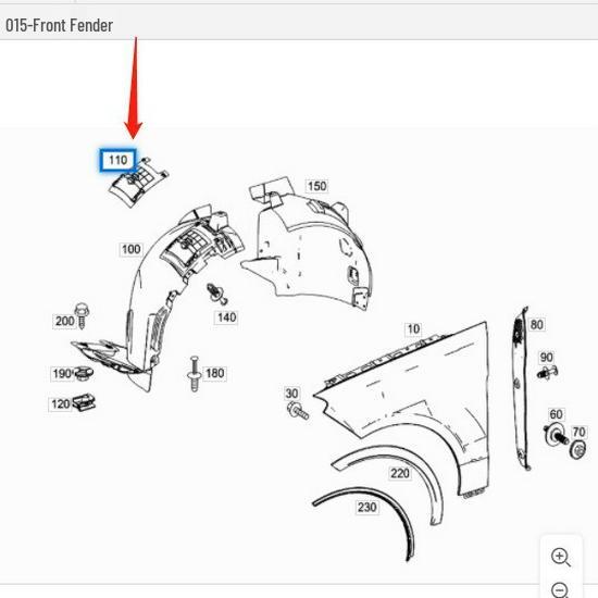 Ремонтная накладка, аксессуары для Mercedes-Benz W166 ML/GLE 2015-2018