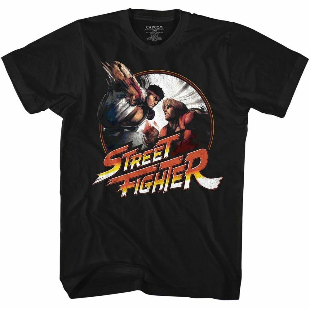 Street Fighter Punchy Черная футболка для взрослых Унисекс футболка