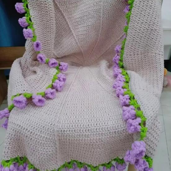 Букет Одеяло DIY Набор Цветочные Букеты Вязание крючком Набор Вязаный Букет Плед Набор для Рукоделия для Дома Кровать Диван Диван Декор