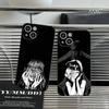 Чехол для телефона в стиле японского хоррор-манга ДЛЯ IPhone 15promax 14 11 12 Pro 15 16 Plus 13 Pro MAX XR XS Черные Мягкие Чехлы