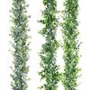 Realistic Simulation Rattan No Withering UV-resistant Flower Arrangement Fake Eucalyptus Background Decor