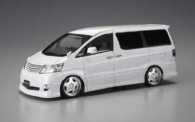 Пластиковая модель Aoshima Silk Blaze Alphard Late Model Пластиковая модель 1/24 MS/AS 1/24