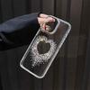 Роскошный чехол с бриллиантами и сердечками для iPhone 16 15 14 13 12 Pro Max, прозрачный, ударопрочный, с блестками