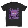 Harajuku Pokemoned Gengar Tshirts Unisex Crewneck Short Sleeve Clothing  Cotton Summer Tops