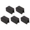 5Pcs Extruder Hotend Cover Black Silicone Anti Stick Stable Heater Block Cover for Bambu Lab X1