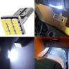 2PC T10 W5W 12SMD 1206 Wedge White LED 12V Canbus No Error Decoder Car External Light License Plate Corner Backup Dome Door Lamp