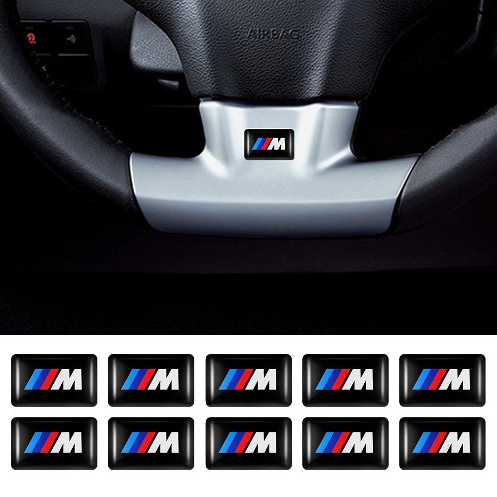 For BMW M X1 X3 For BMW M Performance X1 X3 X4 X5 E87 F20 E36 E46 E90 E39 F10 F16 X6 10Car Styling 3D Emblem Epoxy Decoration Stickers SE9