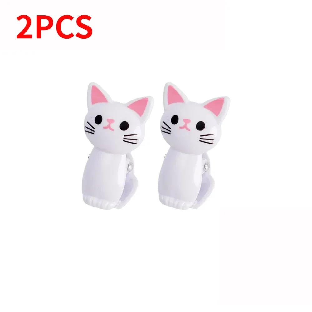 16/2 шт. мультяшные зажимы для еды для кошек, пластиковые зажимы для закусок, хлеба, прищепки для белья, зажим для хранения в домашнем офисе