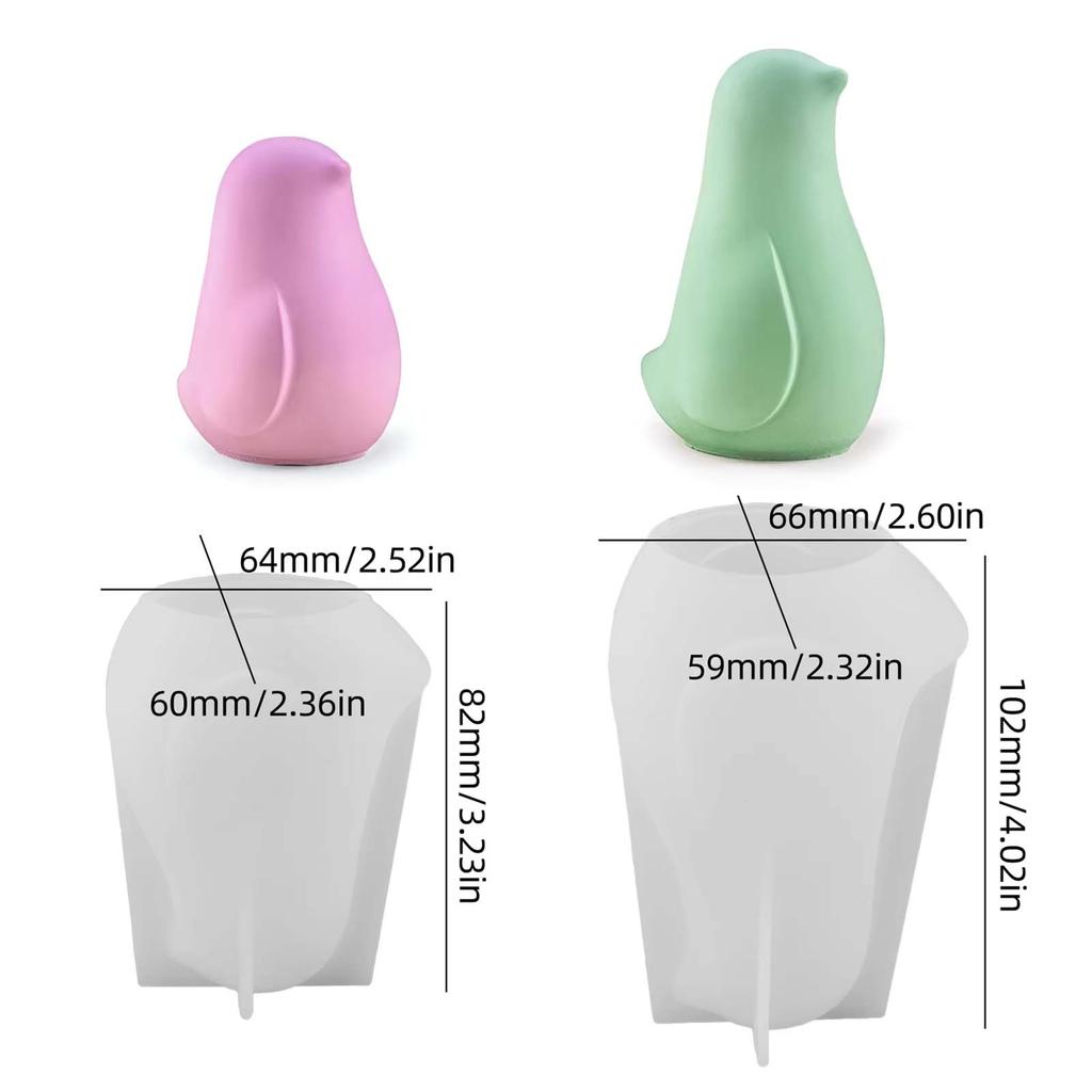 3D Милая Птичка Силиконовая Форма для Свечей DIY Животное Неразлучник Цементные Формы Мыло Гипс Смола Изготовление Поделок Домашний Сад Декор Искусство Подарки