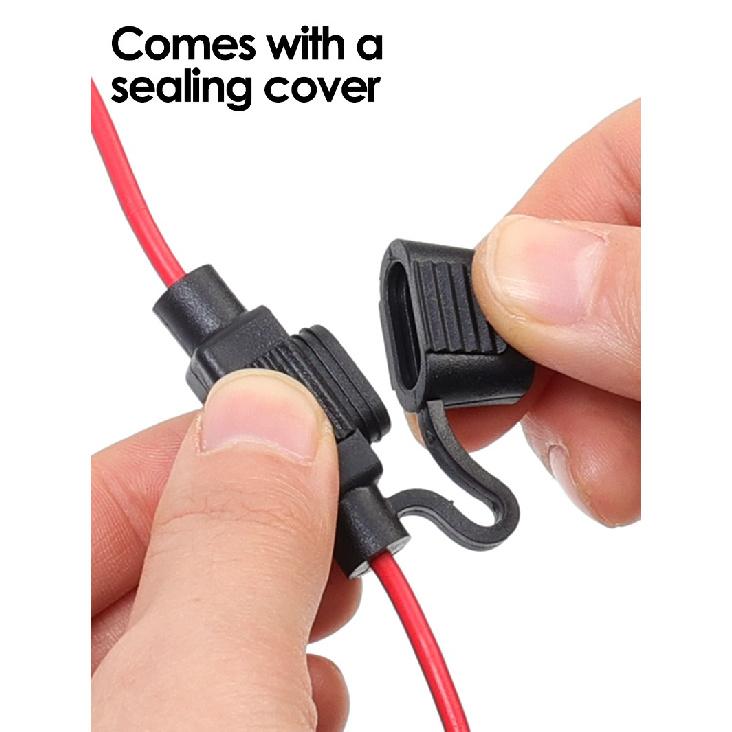 Waterproof Car Blade Fuse Holder in Line Wire Cutoff Switch Socket Auto Circuit Protection Box Cable Connector Replacement Part Fuse Holders1