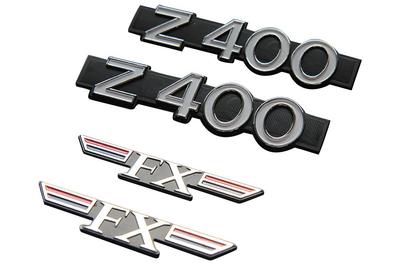 Набор эмблем на боковую крышку Z400FX для 1 мотоцикла E1 [426] ~ Z400FX-EMBLEMSET Z400FX-EMBLEMSET