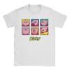 Kirbys Multiple Expressions Vintage Panel Collage Poster T Shirt Unisex Pure Cotton Tshirts Tees Short Sleeve Clothes Printed